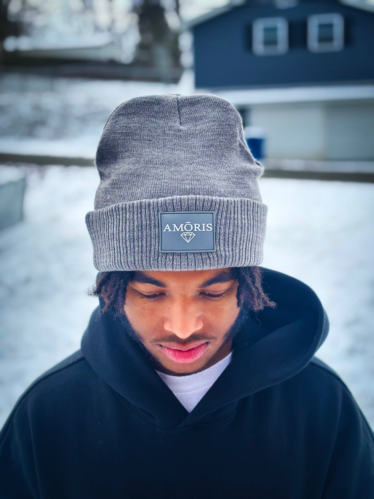 Grey Cuff Beanie
