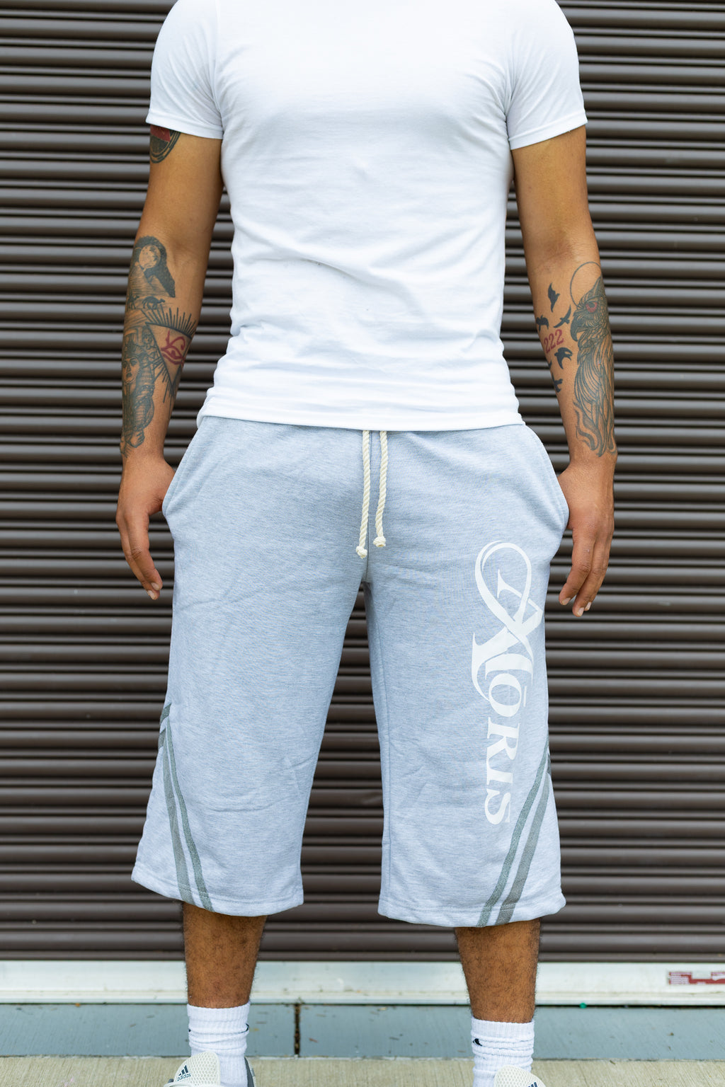 3/4 Shorts - Grey