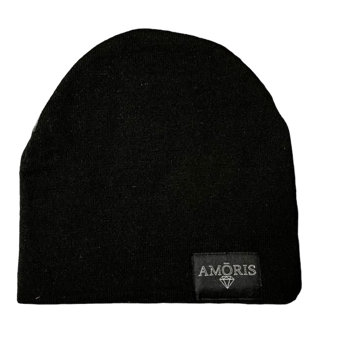 Black No Cuff Beanie