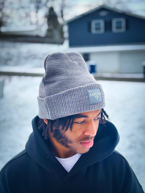 Grey Cuff Beanie