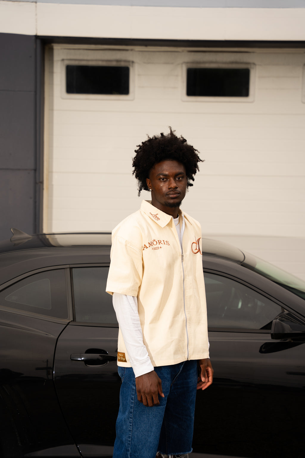 Zip Up Tee - Créme