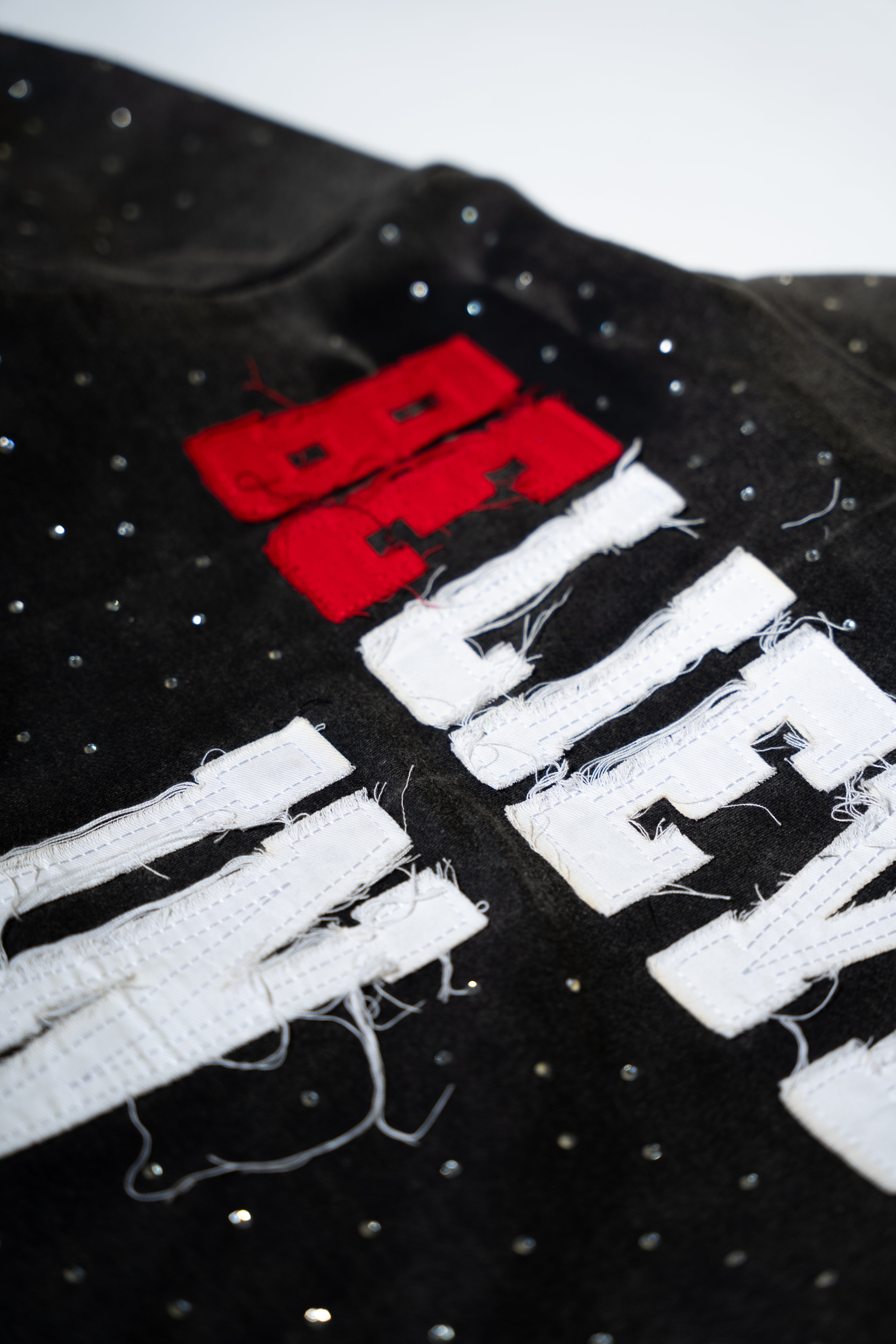 Rhinestone Zip up Jacket